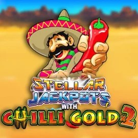 Stellar Jackpots with Chilli Gold x2 logo – Jackpots by Lightning Box Game at Maria Casino