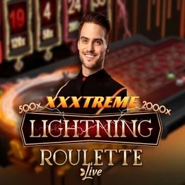 Official Live Casino logo: XXXtreme Lightning Roulette by Evolution at Maria Casino